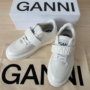 GANNI Low Top Sporty White Sneakers